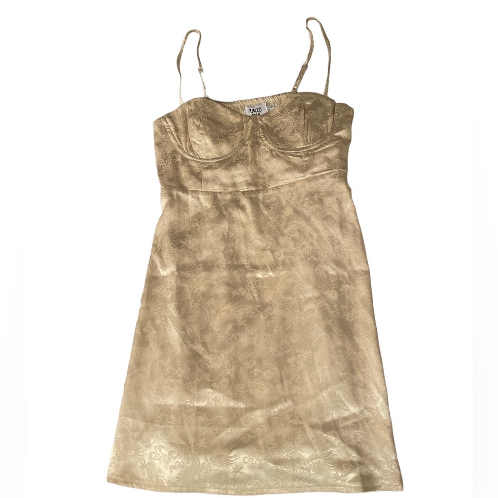 Princess Polly Champagne Mini Dress
